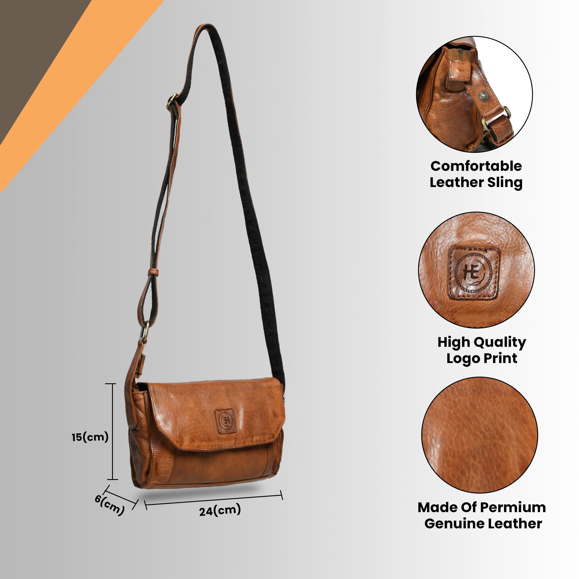 Heritage Leather Crossbody Bag